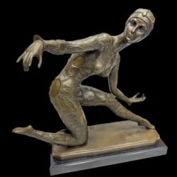Picture 4/5 -Chiparus után Art deco táncosnő bronz szobor