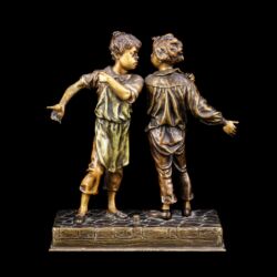 Picture 2/7 -Bergmann bécsi bronz figurális asztali (cselédhívó) csengő