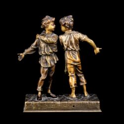 Picture 4/7 -Bergmann bécsi bronz figurális asztali (cselédhívó) csengő