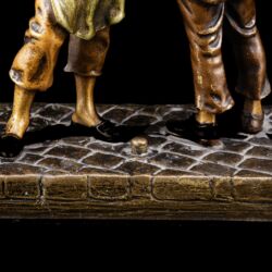 Picture 7/7 -Bergmann bécsi bronz figurális asztali (cselédhívó) csengő