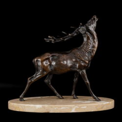 Kép 2/6 - Bronz szarvas figura