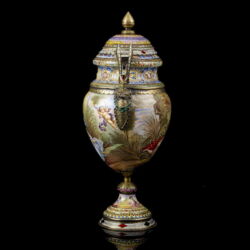 Picture 2/8 -Bécsi zománcfestett ezüst urnaváza