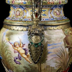 Picture 5/8 -Bécsi zománcfestett ezüst urnaváza