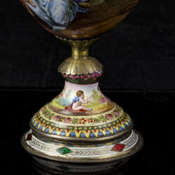 Picture 8/8 -Bécsi zománcfestett ezüst urnaváza