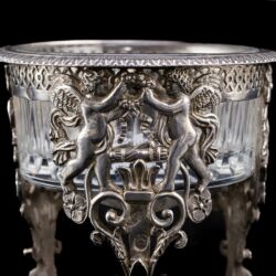 Picture 3/4 -Francia antik ezüst fűszertartó pár 