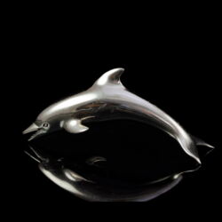 Kép 2/2 - Mini ezüst delfin figura