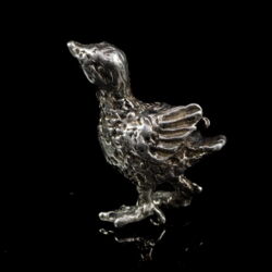 Picture 2/2 -Mini silver little chick figure