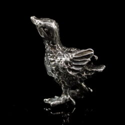 Picture 2/2 -Mini silver chick figurine