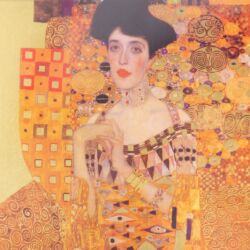 Picture 4/4 -Gustav Klimt: Adele portréja  aranylemezre (limitált példányban)