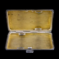 Picture 5/5 -Hungarian metal box with iris enamel picture
