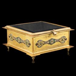Picture 1/5 -Jewelry box made of copper with enamel decoration