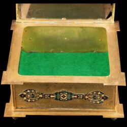 Picture 5/5 -Jewelry box made of copper with enamel decoration