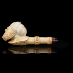 Picture 2/4 -Tajtékpipa  turbános török férfi fejet ábrázoló pipafejjel