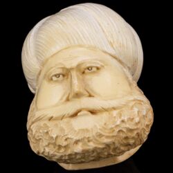 Picture 4/4 -Tajtékpipa  turbános török férfi fejet ábrázoló pipafejjel