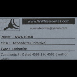 Kép 3/3 - NWA 10368 Londranite Meteorit