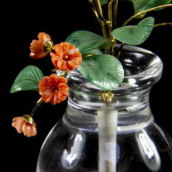 Picture 3/3 -Bunch of flowers in a crystal vase