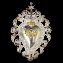 Picture 1/4 -Votív lángnyelvvel és hatágú csillaggal (PGR- Per Grazia Ricevuta)