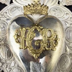 Picture 3/4 -Votív lángnyelvvel és hatágú csillaggal (PGR- Per Grazia Ricevuta)