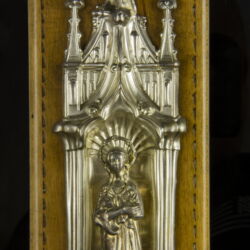 Kép 2/3 - Gótikus stílusú ezüst szenteltvíztartó