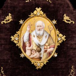 Picture 2/3 -Bari Szent Miklós festett zománckép