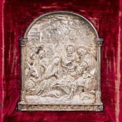 Picture 2/2 -Krisztus születése ezüstözött vörösréz dombormű