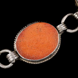 Picture 3/5 -Persian engraved talisman in silver-plated setting