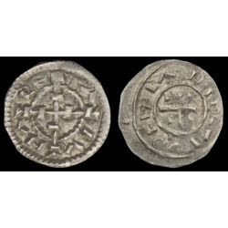 Kép 3/3 - Kálmán magyar király (1095-1116) ezüst denár ÉH 26