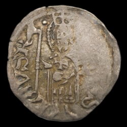 Picture 2/2 -King Louis the Great silver denarius