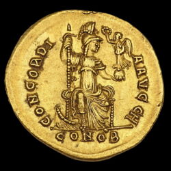 Picture 2/3 -Byzantine emperor Arcadius gold solidus