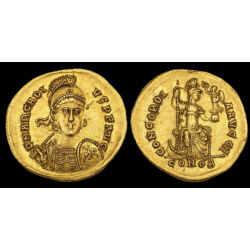 Kép 3/3 - Arcadius bizánci császár arany solidus