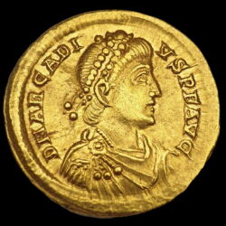 Kép 1/3 - Arcadius bizánci császár arany solidus