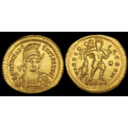 Kép 3/3 - II. Theodosius bizánci császár arany solidus