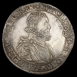 Kép 1/3 - Rudolf magyar király ezüst tallér 1604 KB