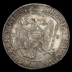 Picture 2/3 -Rudolf II Hungarian King silver thaler 1604 KB