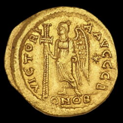 Picture 2/3 -Byzantine emperor Zeno gold solidus