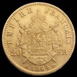 Picture 2/3 -20 Frank 1864 A III. Napóleon arany érme