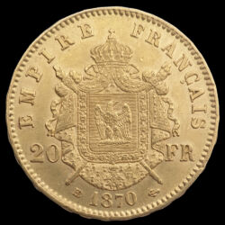 Picture 2/3 -20 Frank 1870 BB III. Napóleon arany érme