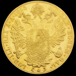 Picture 2/3 -4 dukat 1915 afterstrike gold coin Franz Joseph