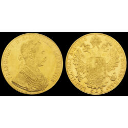 Picture 3/3 -4 dukat 1915 afterstrike gold coin Franz Joseph
