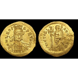 Picture 3/3 -Byzantine emperor Leo gold solidus