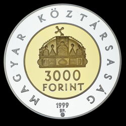 Kép 1/3 - 3000 Forint 1999 Az Államalapítás 1000. évfordulójára