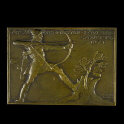 Kép 1/2 - Berán Lajos Országos Magyar Lövészszövetség bronz plakett