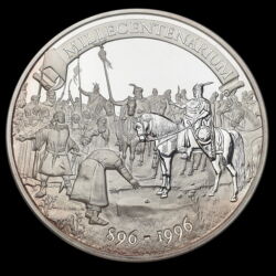 Kép 1/3 - Millecentenáriumi 1000 grammos ezüst emlékérme