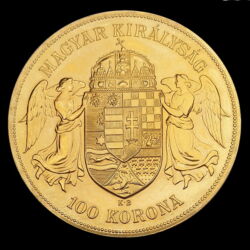 Kép 2/3 - 100 Korona 1908 utánveret arany érme