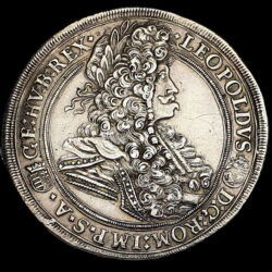 Picture 1/2 -Leopold I of Austria, Hungarian king silver thaler 1698 KB 