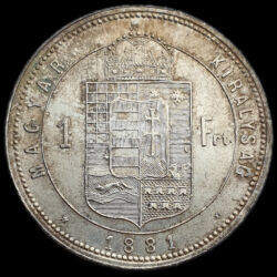 Picture 2/3 -Franz Joseph 1 Forint 1881 KB