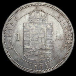 Picture 2/3 -Franz Joseph 1 Forint 1881 KB