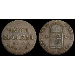Picture 3/3 -3 Kreuzer 1849 NB