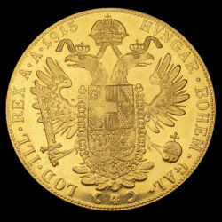 Kép 2/2 - 4 dukát 1915 utánveret arany érme Ferenc József