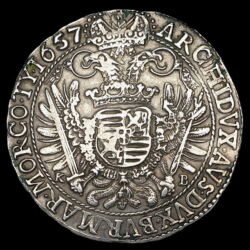 Kép 2/2 - III. Ferdinánd ezüst tallér 1657 KB